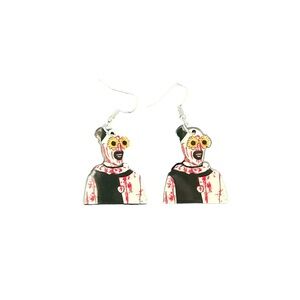 Killer Clown Halloween Earrings